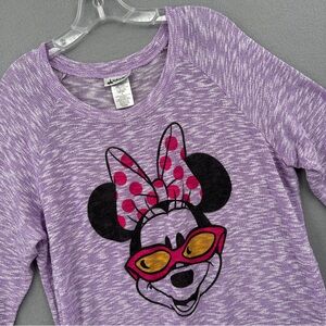 Disney Parks Minnie Mouse Lavender Lightweight Sheer Sweater Womens Plus Size 1X
